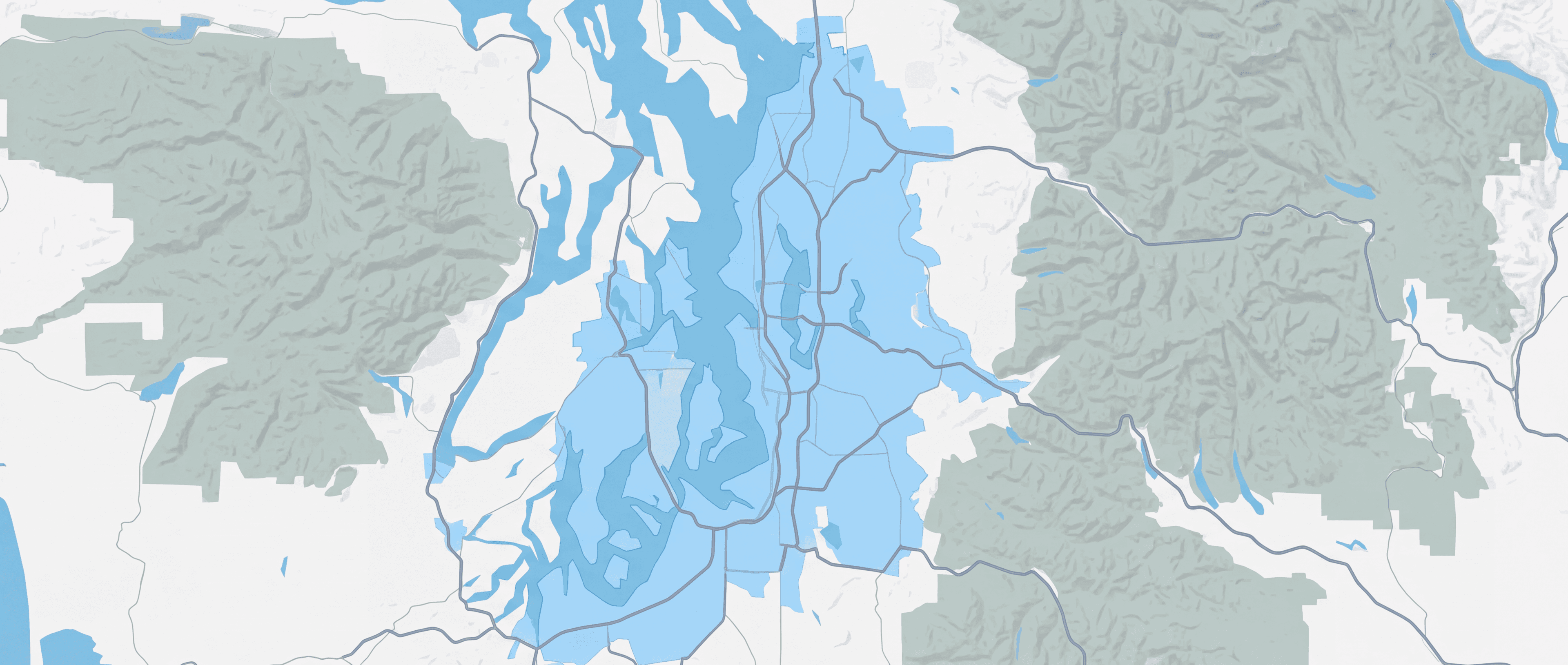 Map of areas we serve across the Greater Seattle Area